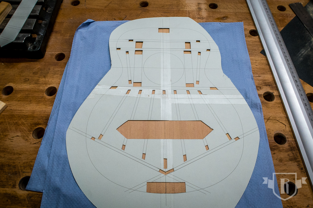Bau einer Guitarlele: #10 Decke beleisten